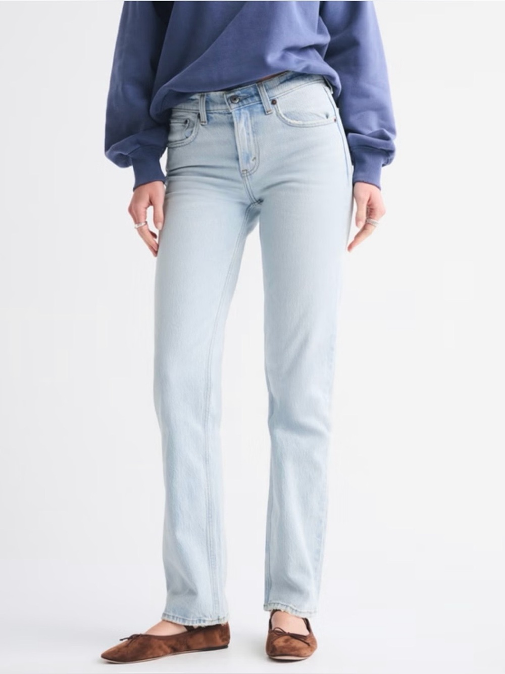❤️Abercrombie & Fitch Mid Rise 90s Straight Jean